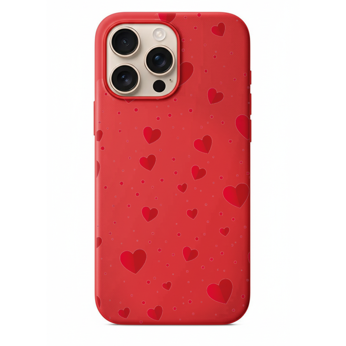 Romantik Minik Kalp Motifli  Telefon Kılıfı (WV127)
