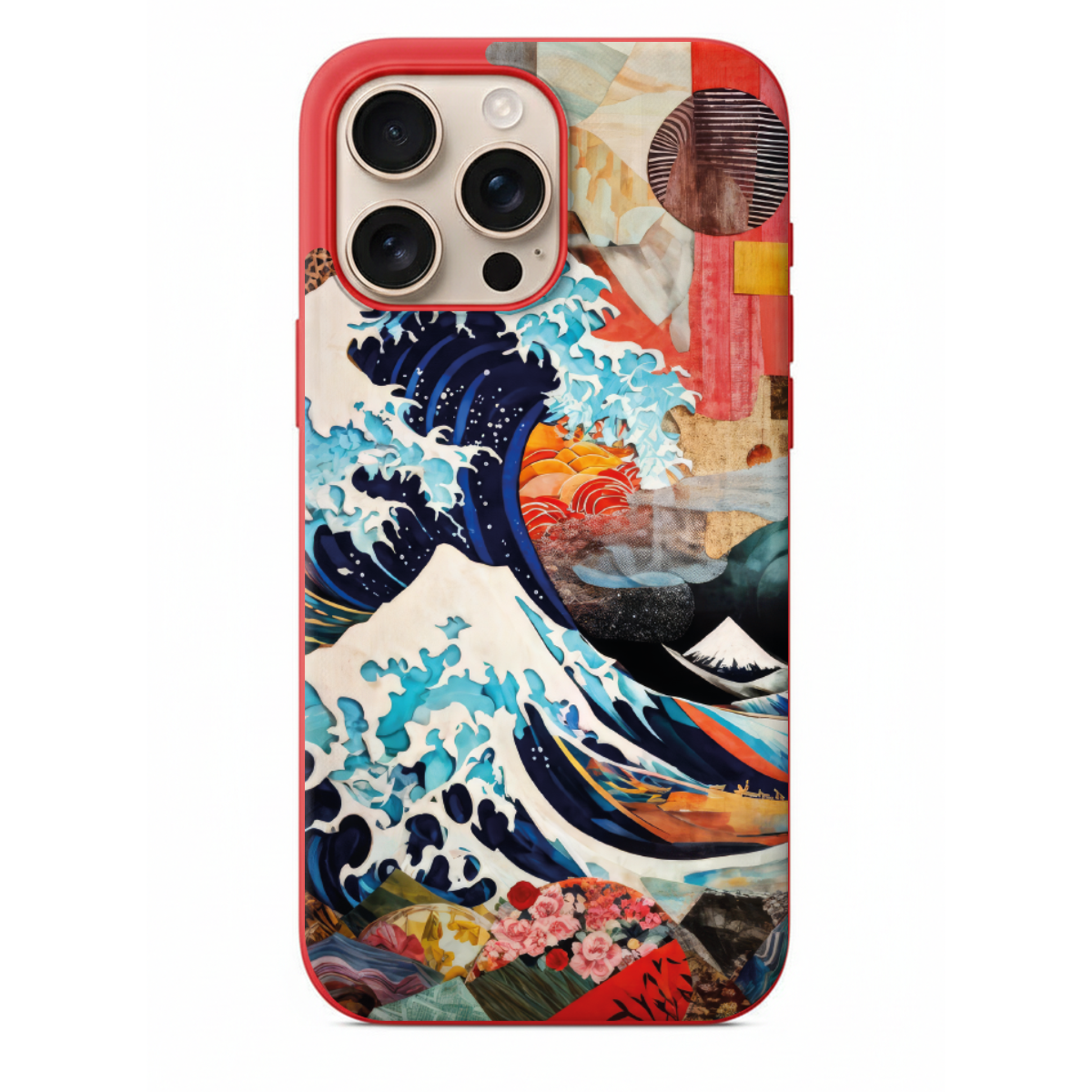 Kanagawa Büyük Dalga Sanat Tasarım Telefon Kılıfı (WV109)