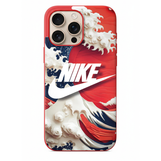Nike Logolu Kanagawa Dalgası Tasarım Telefon Kılıfı (SC25)