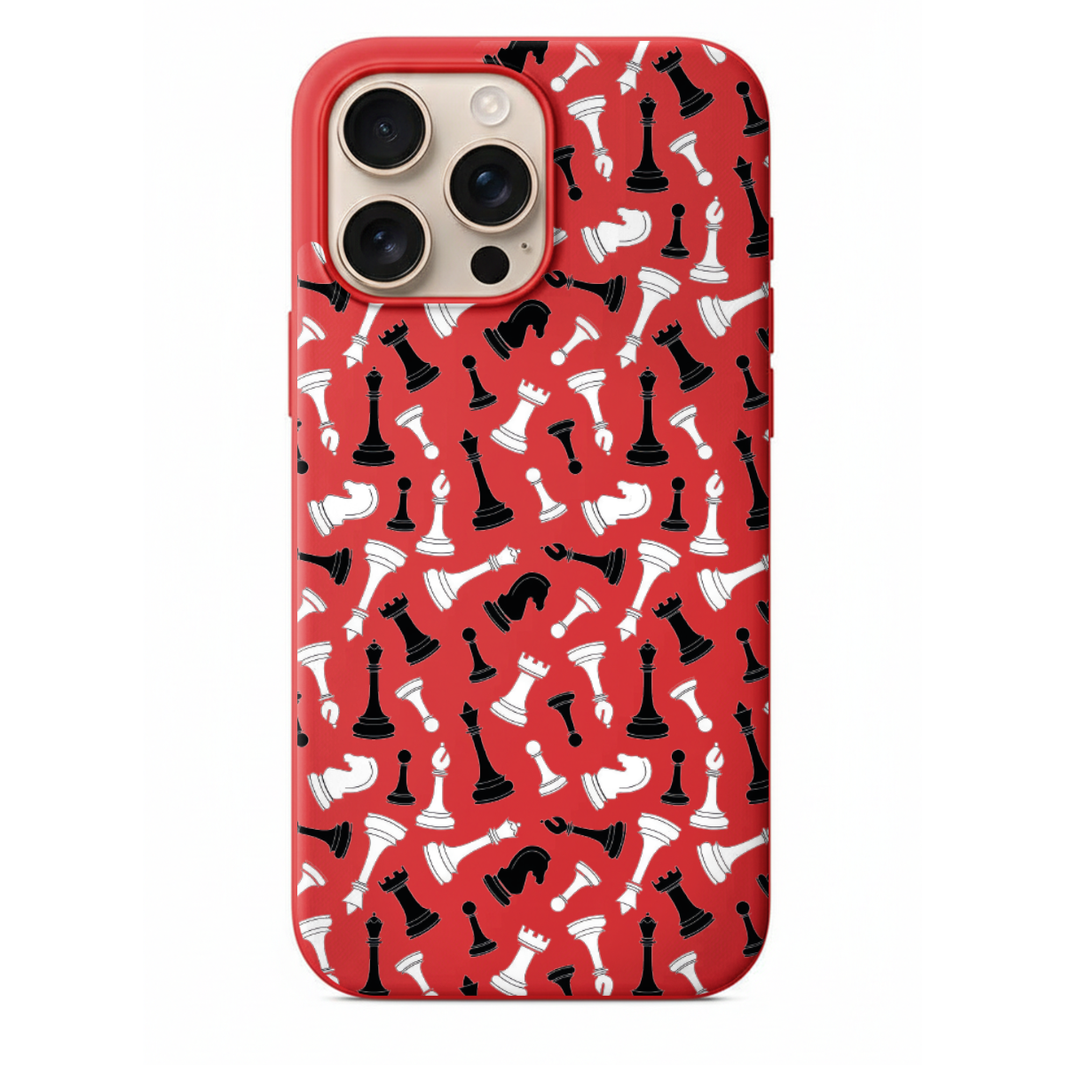 Satranç Taşları Desenli Telefon Kılıfı (SV76)