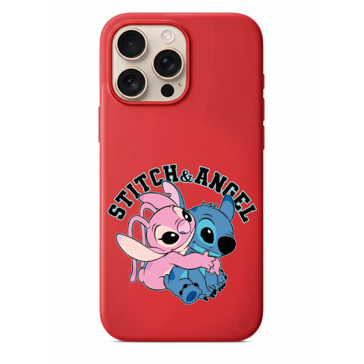 Sevimli Stitch ve Angel Tasarımlı Telefon Kılıfı (HC34)