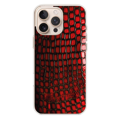 Kırmızı Timsah Derisi Telefon Kılıfı (MM33)