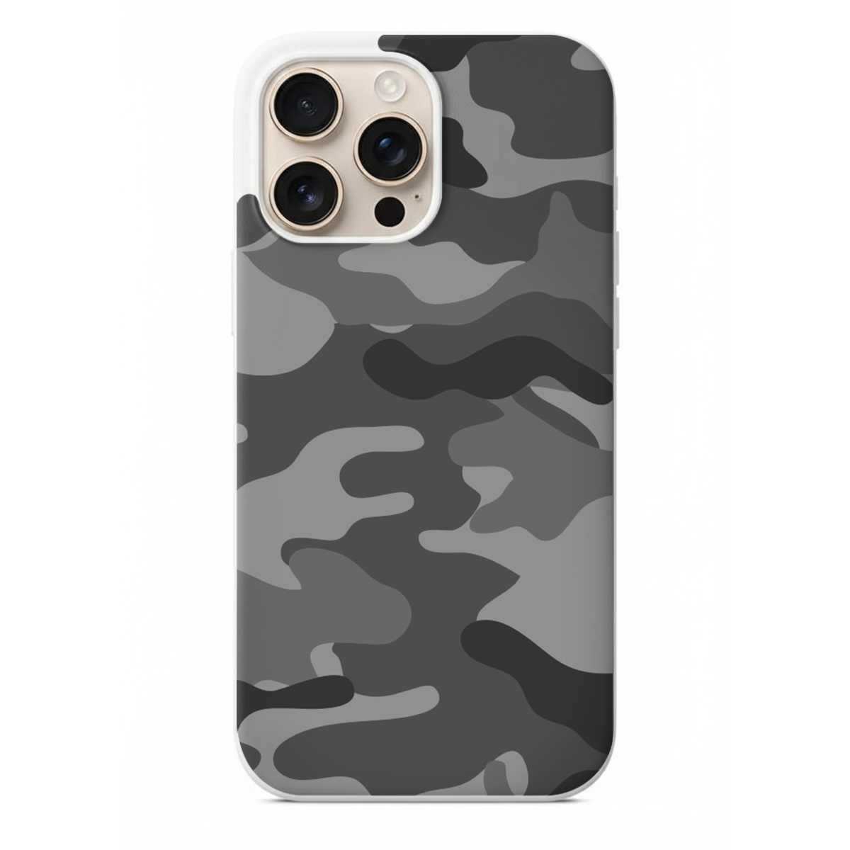 Gri Kamuflaj Desenli Telefon Kılıfı (MM35)