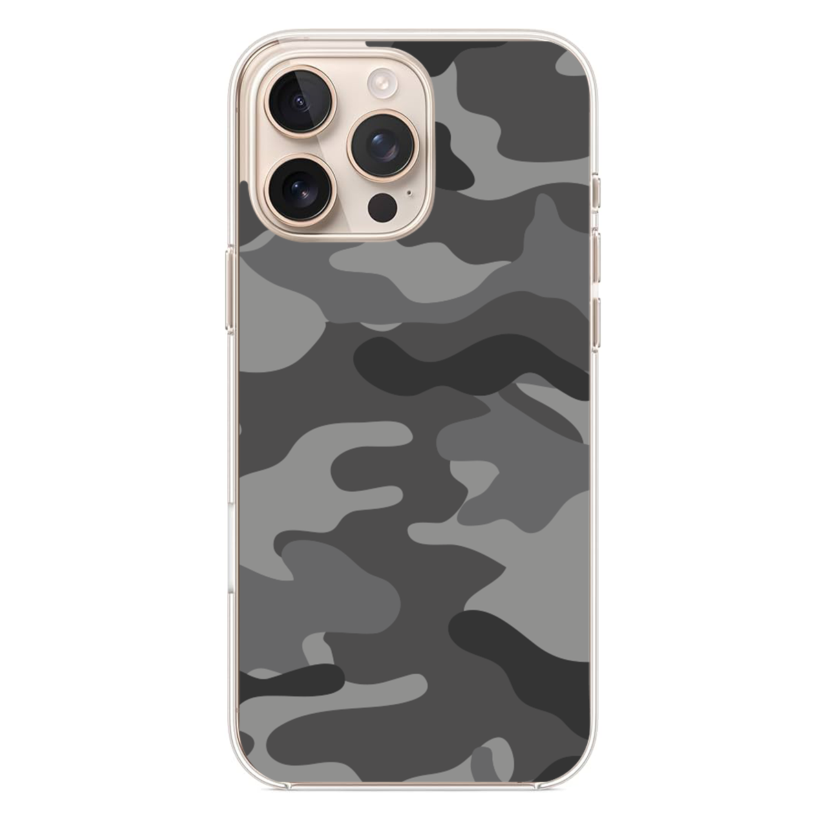 Gri Kamuflaj Desenli Telefon Kılıfı (MM35)