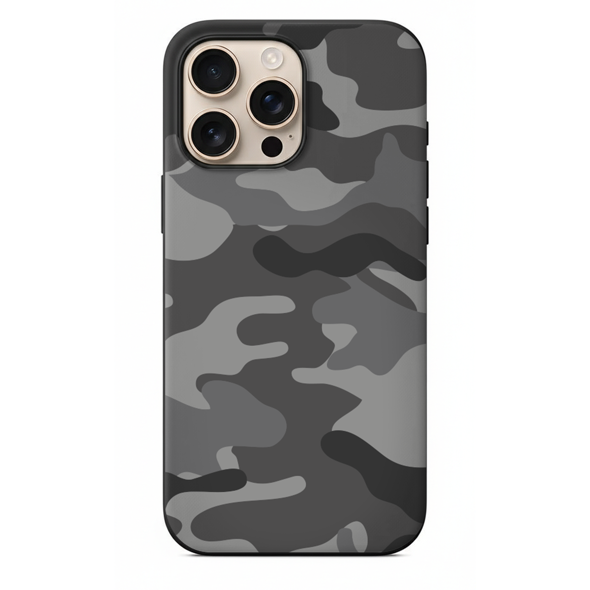 Gri Kamuflaj Desenli Telefon Kılıfı (MM35)