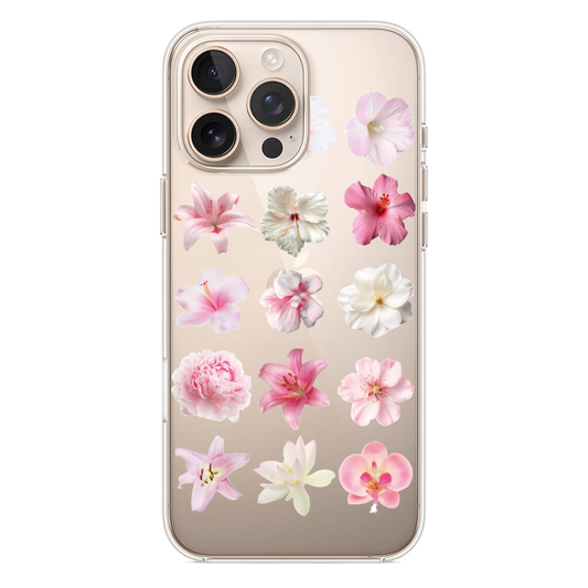 Pembe Çiçek Bahçesi Tasarımlı Premium Telefon Kılıfı (WV31)