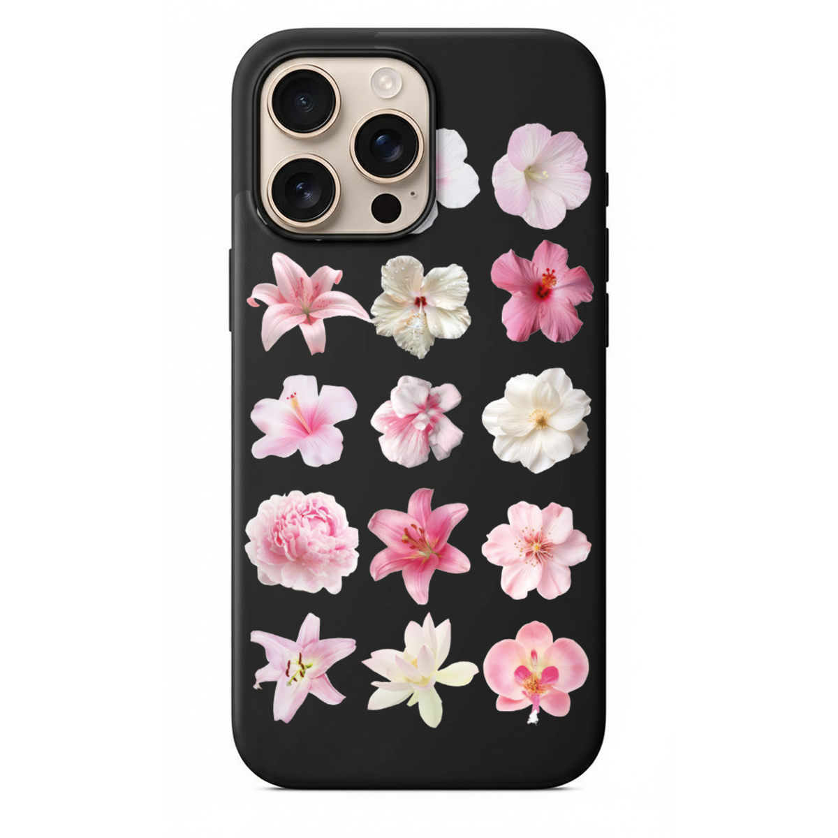Pembe Çiçek Bahçesi Tasarımlı Premium Telefon Kılıfı (WV31)