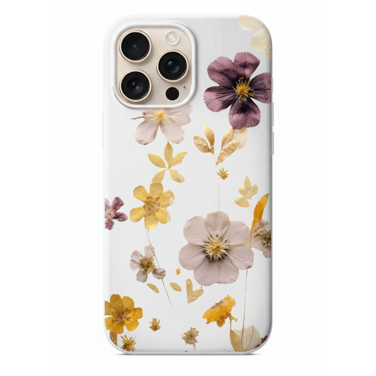 Pastel Tonlar Modern Floral Tasarım Telefon Kılıfı (WV39)