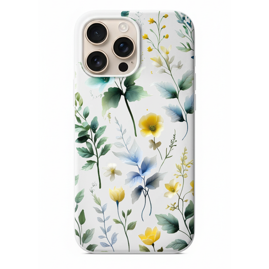 Pastel Tonlar Modern Floral Tasarım Telefon Kılıfı (WV40)