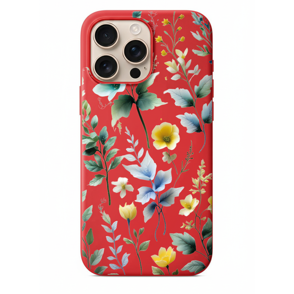 Pastel Tonlar Modern Floral Tasarım Telefon Kılıfı (WV40)