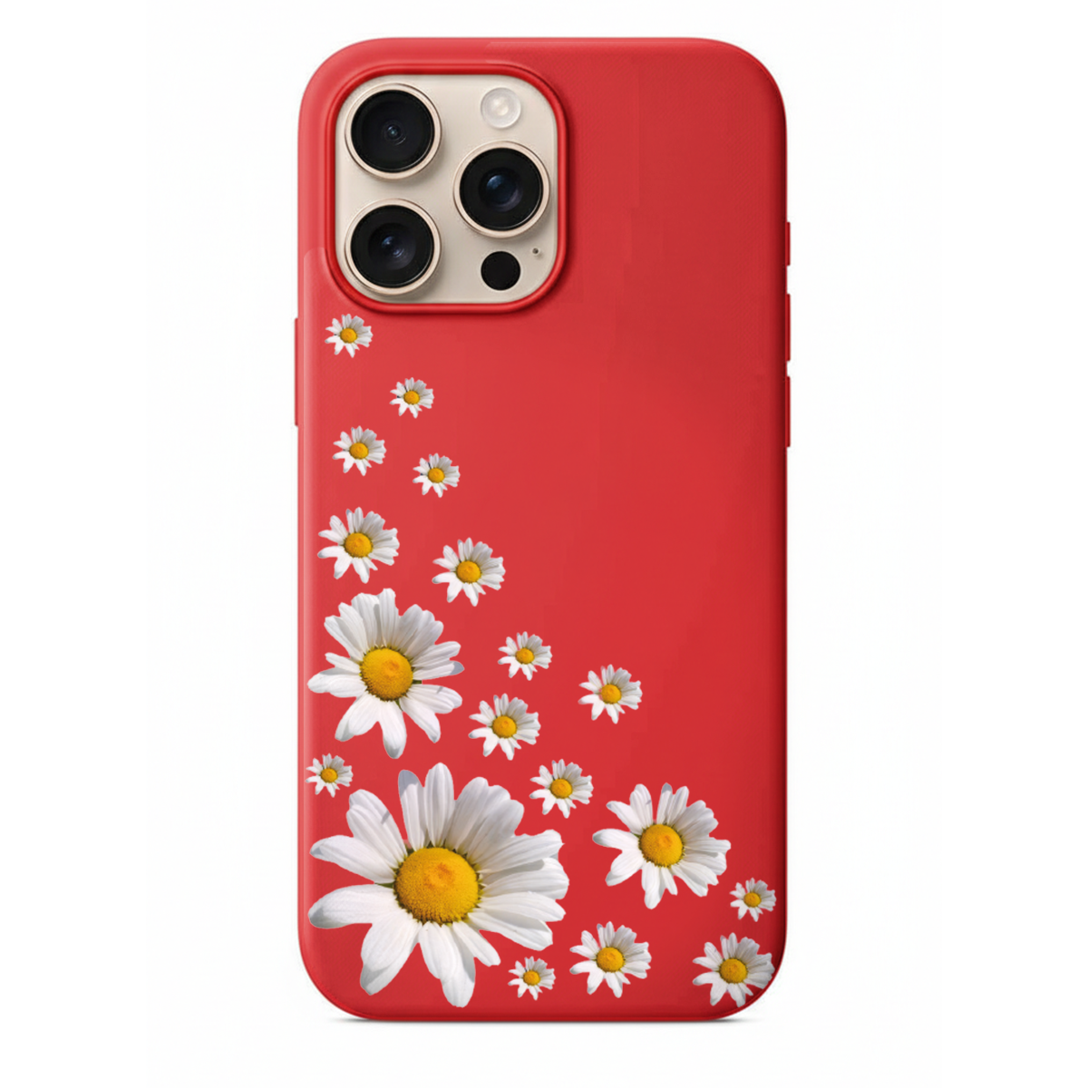 Papatya Desenli Minimalist Telefon Kılıfı - Bahar Esintisi Özel Tasarım Lansman Kapak (WV21)