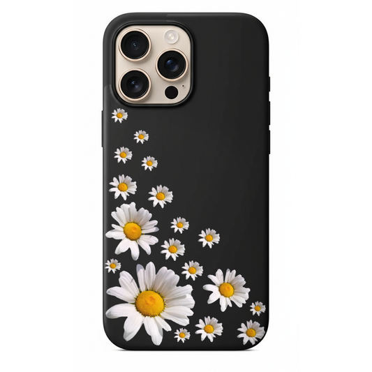 Papatya Desenli Minimalist Telefon Kılıfı - Bahar Esintisi Özel Tasarım Lansman Kapak (WV21)