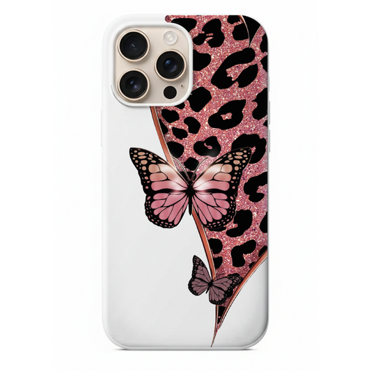 Leopar ve Sim Detaylı Estetik Telefon Kılıfı (WV25)