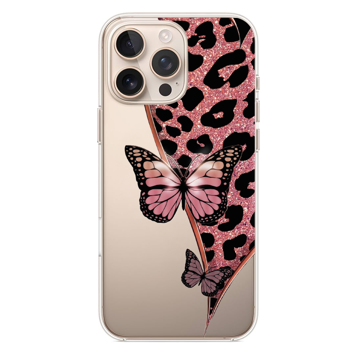 Leopar ve Sim Detaylı Estetik Telefon Kılıfı (WV25)