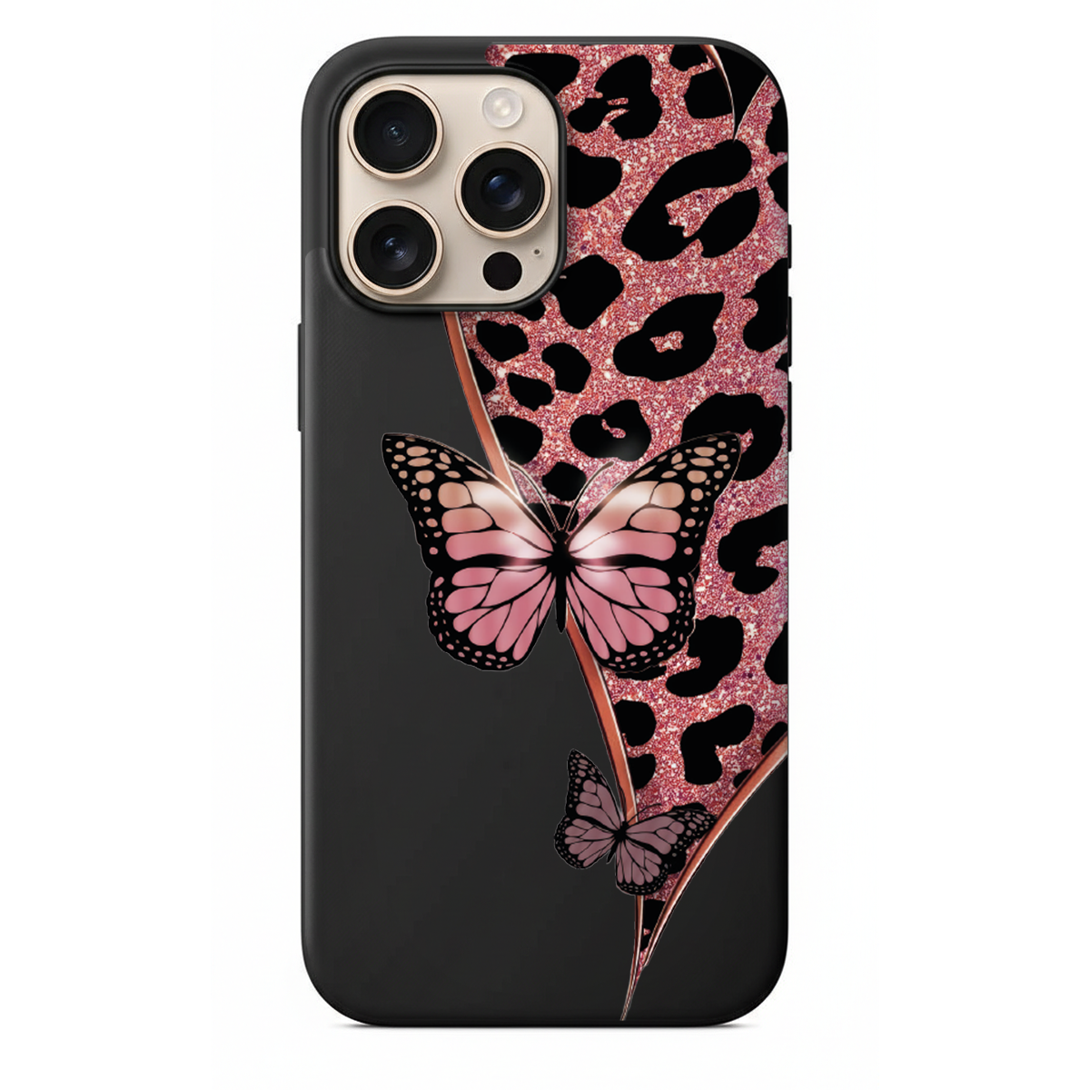 Leopar ve Sim Detaylı Estetik Telefon Kılıfı (WV25)