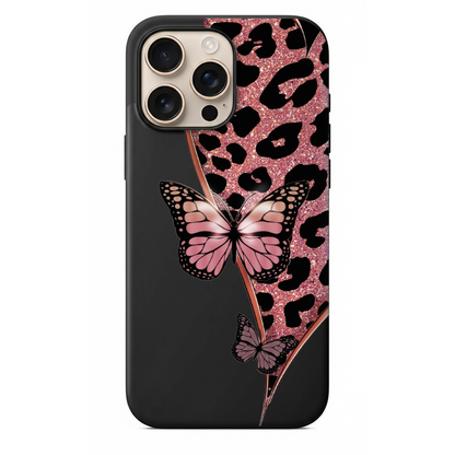 Leopar ve Sim Detaylı Estetik Telefon Kılıfı (WV25)