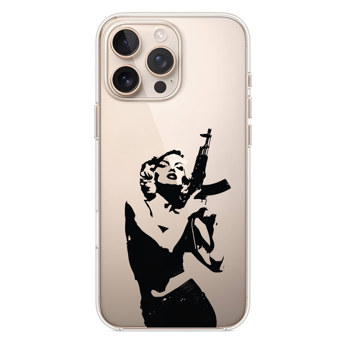 Marilyn Monroe Silahlı Pop Art Telefon Kılıfı (SC67)