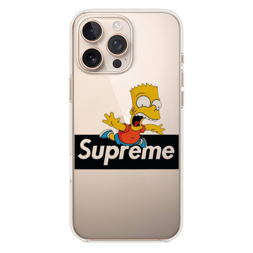 Bart Simpson Ve Supreme Logolu Streetwear Telefon Kılıfı (HC51)