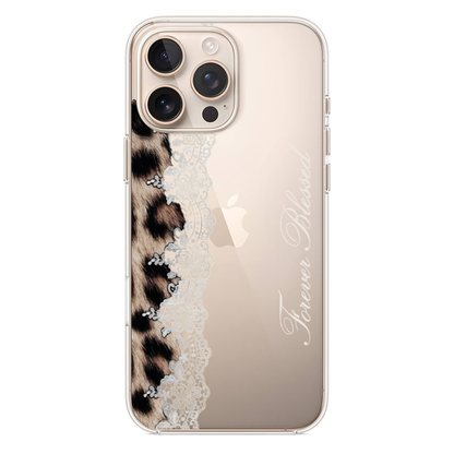 Leopar ve Dantel Detaylı Telefon Kılıfı (WV80)