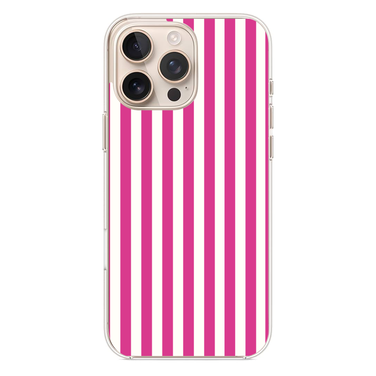 Pembe Çizgili Estetik Telefon Kılıfı (SV51)