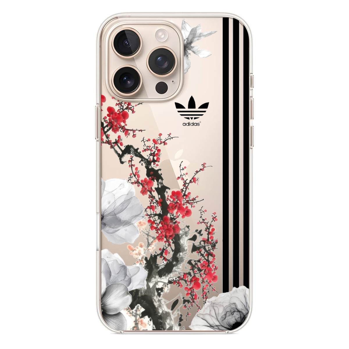 Adidas Logolu Kiraz Çiçeği Tasarım Telefon Kılıfı (WV119)