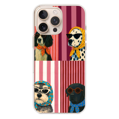 Vintage Köpek İllüstrasyonlu Telefon Kılıfı (SV39)