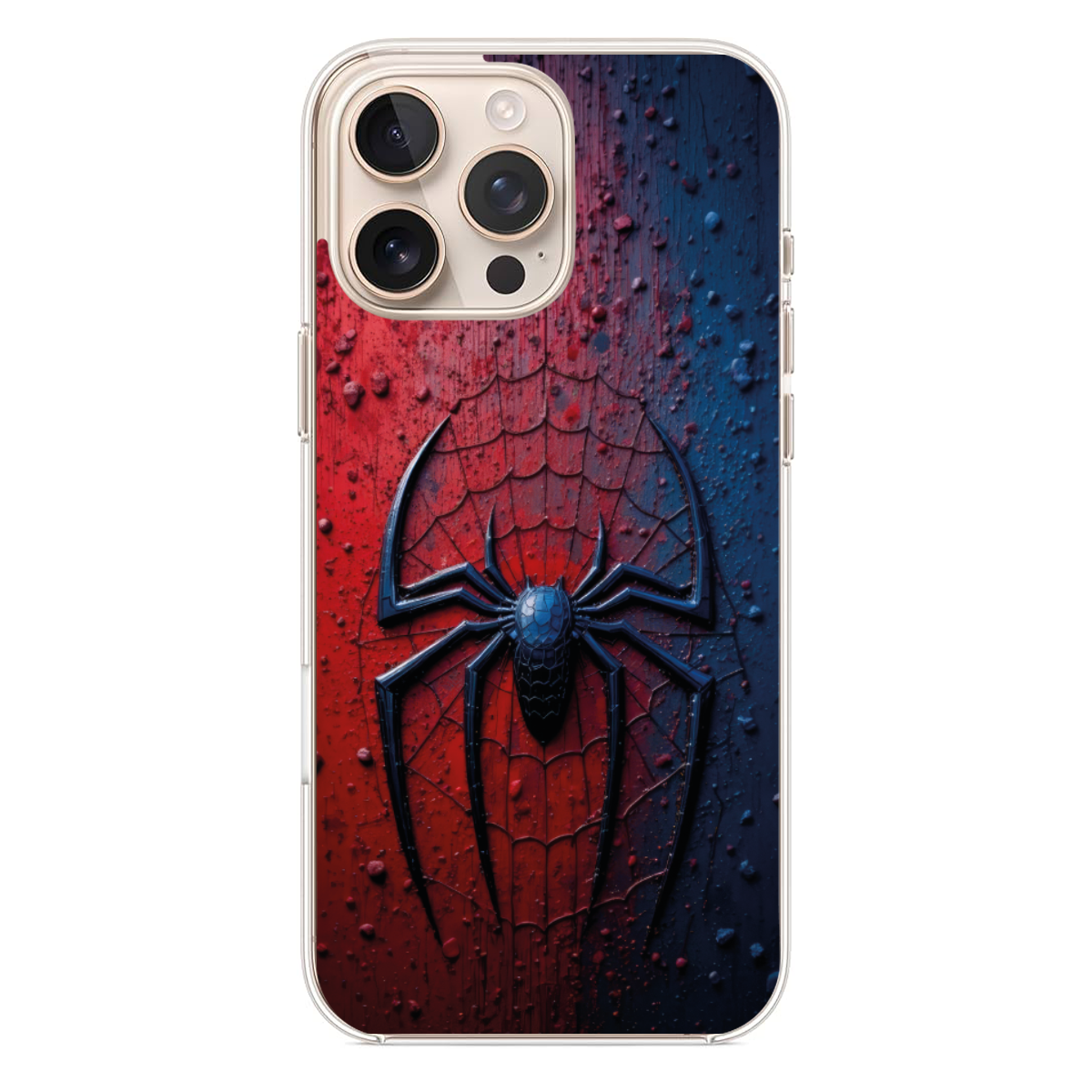 Spider-Man Örümcek Logolu Kırmızı Mavi Telefon Kılıfı (SC39)