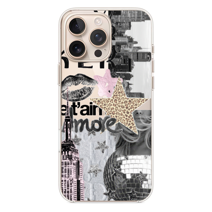 New York Temalı Şehir Kolajlı Kılıf (WV81)