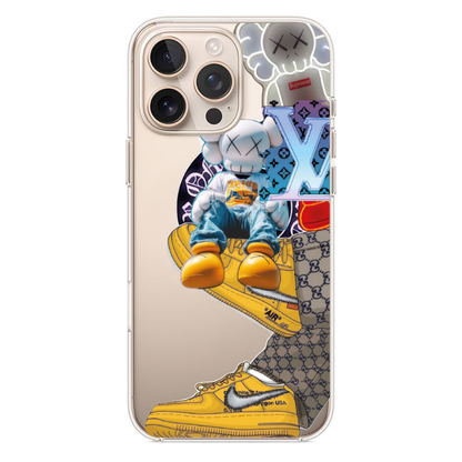 KAWS Streetwear Kolaj Baskılı Telefon Kılıfı (PV24)