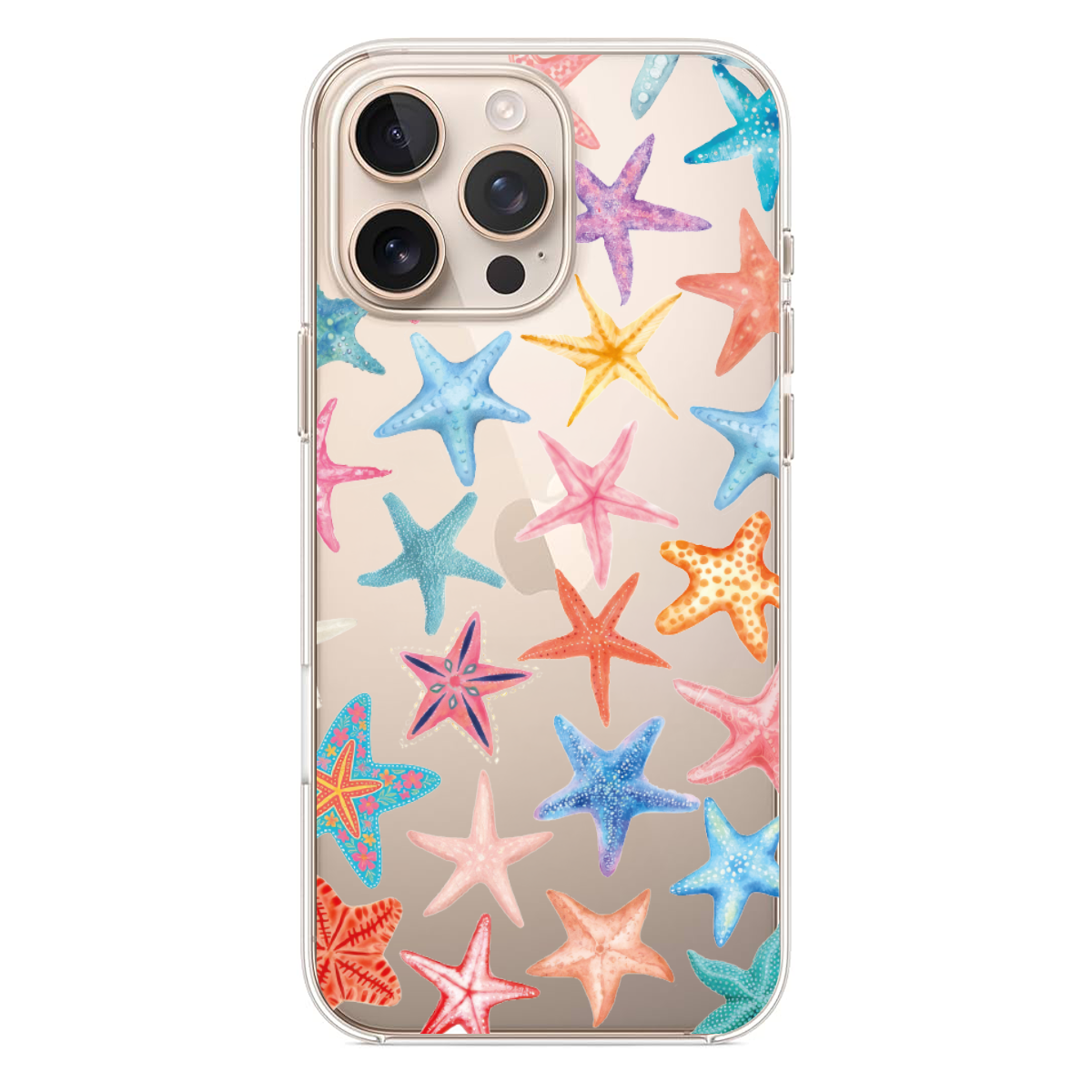 Renkli Denizyıldızı Desenli Telefon Kılıfı (SV45)