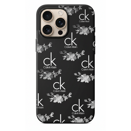 Calvin Klein ck Logolu Çiçek Desenli Telefon Kılıfı (SC43)
