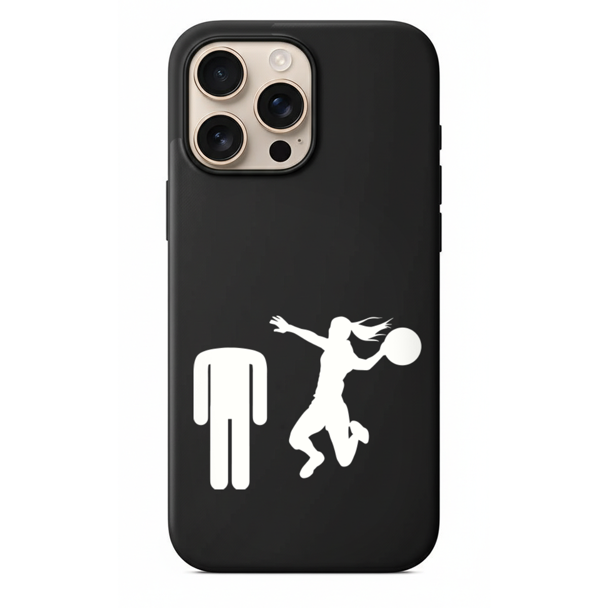 Espirili Kadın Erkek Figürlü Silikon Telefon Kılıfı- Basketbol Serisi (SC22)