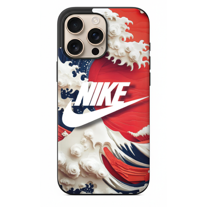 Nike Logolu Kanagawa Dalgası Tasarım Telefon Kılıfı (SC25)