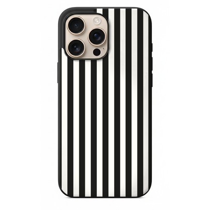 Siyah Beyaz Çizgili Klasik Telefon Kılıfı (SV53)