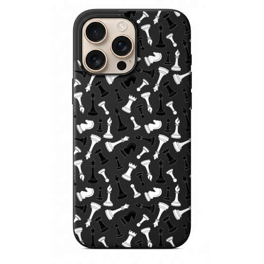 Satranç Taşları Desenli Telefon Kılıfı (SV76)