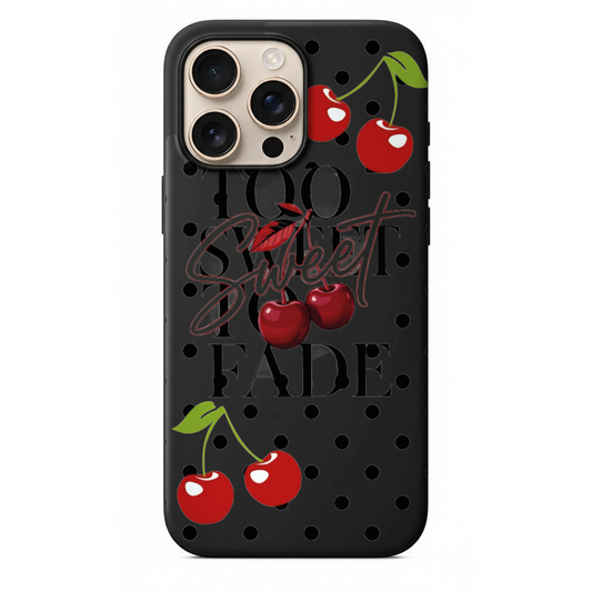 Puantiyeli Kiraz Desenli Telefon Kılıfı (SV71)
