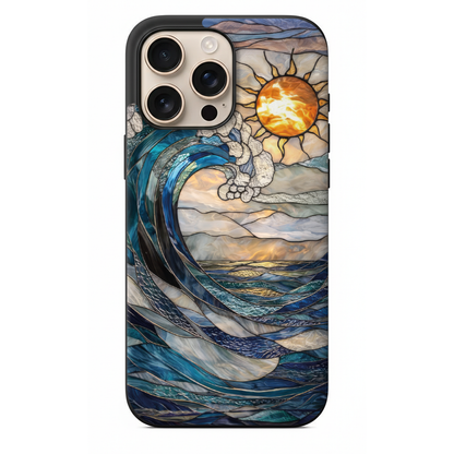 Büyük Dalga ve Güneş Telefon Kılıfı (WV116)
