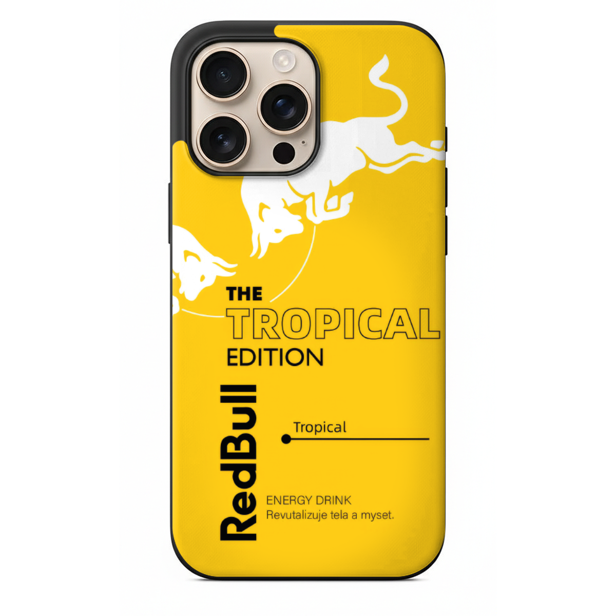 Sarı RedBull Tropical Edition Benzeri Telefon Kılıfı (SC56)