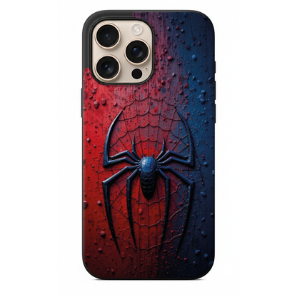 Spider-Man Örümcek Logolu Kırmızı Mavi Telefon Kılıfı (SC39)
