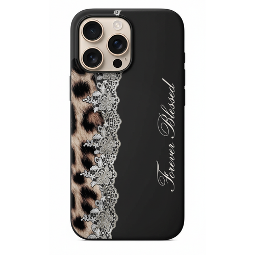Leopar ve Dantel Detaylı Telefon Kılıfı (WV80)
