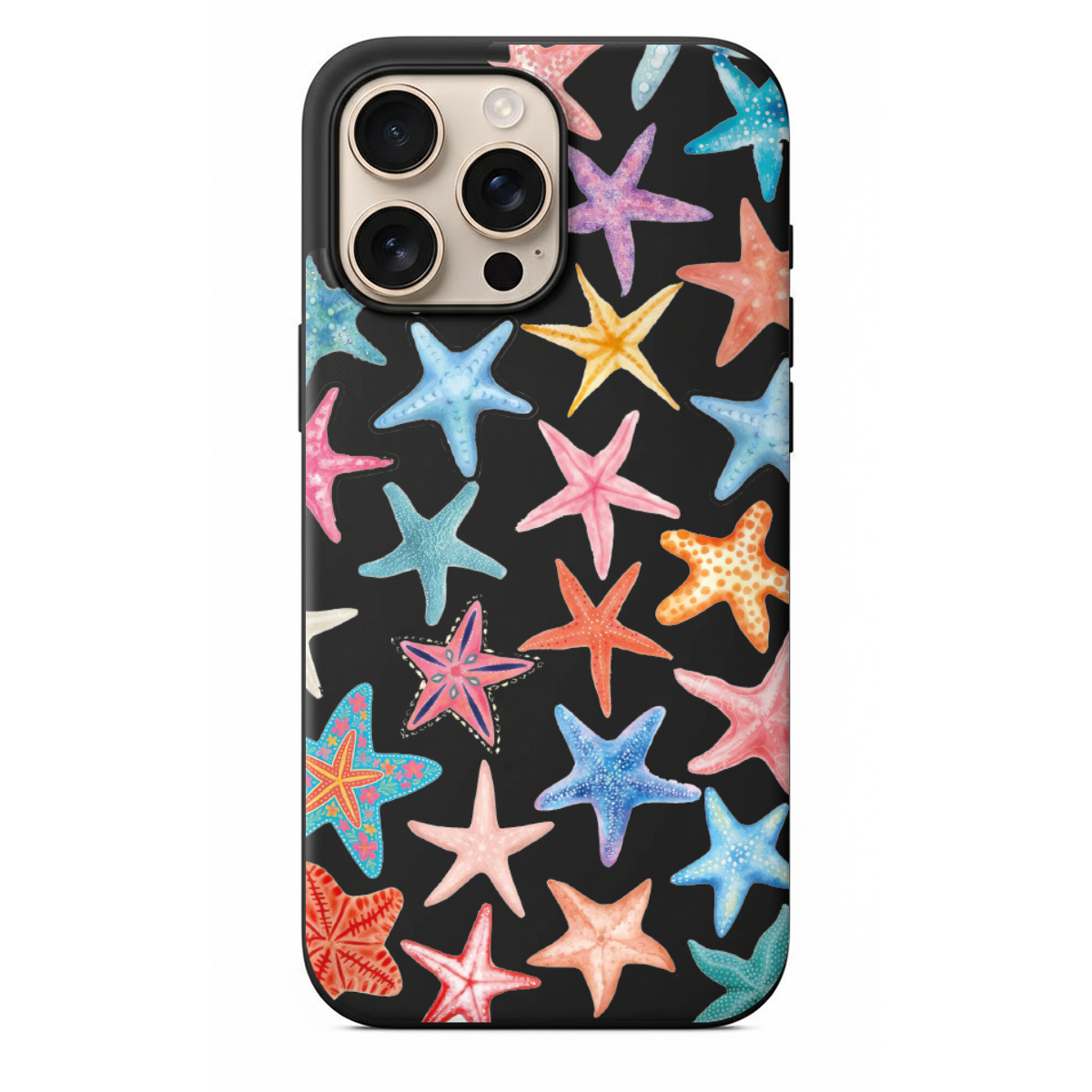 Renkli Denizyıldızı Desenli Telefon Kılıfı (SV45)