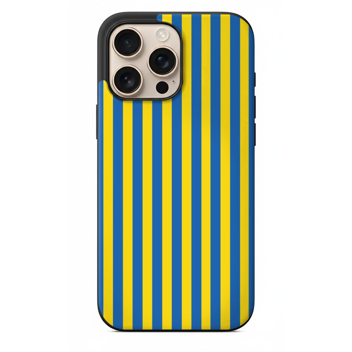 Sarı Mavi Çizgili Klasik Telefon Kılıfı (SV52)