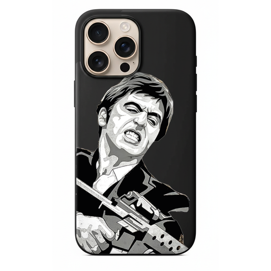 Scarface Silahlı Tony Montana Tasarımlı Kılıf (SC65)