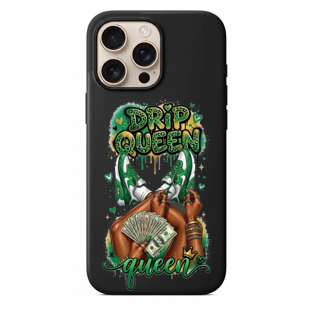 Drip Queen Yeşil Sneaker Telefon Kılıfı (SC36)