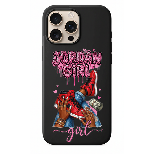 Jordan Girl Kırmızı Sneaker Baskılı Telefon Kılıfı (SC37)