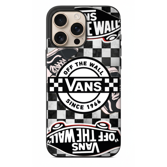 Vans Damalı Desenli Kolaj Tasarım Telefon Kılıfı (SC31)