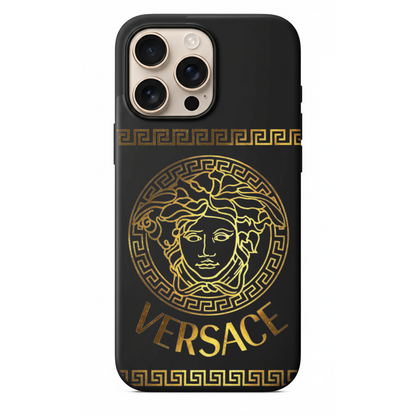 Versace Logolu Altın Desenli Telefon Kılıfı (HC31)