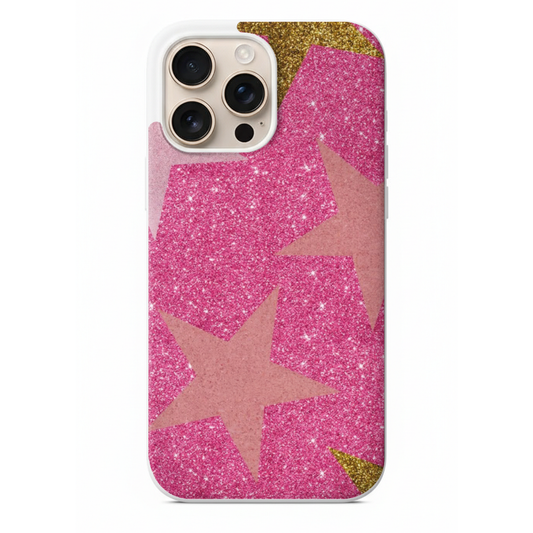 Pembe Ve Yılldız Zarafeti Telefon Kılıfı (WV67)
