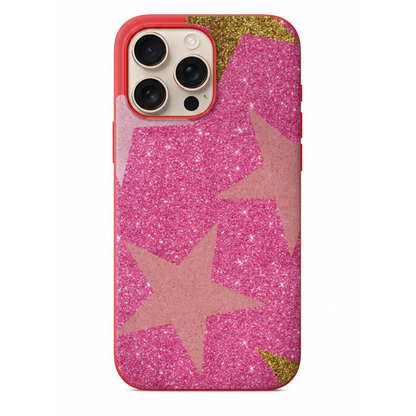Pembe Ve Yılldız Zarafeti Telefon Kılıfı (WV67)