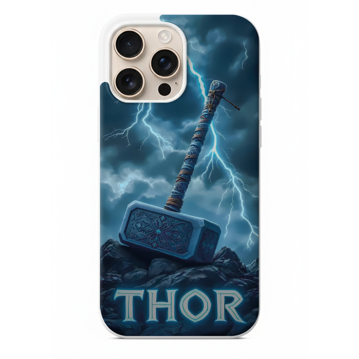 Marvel Thor Şimşek Tasarımlı Telefon Kılıfı (CM14)